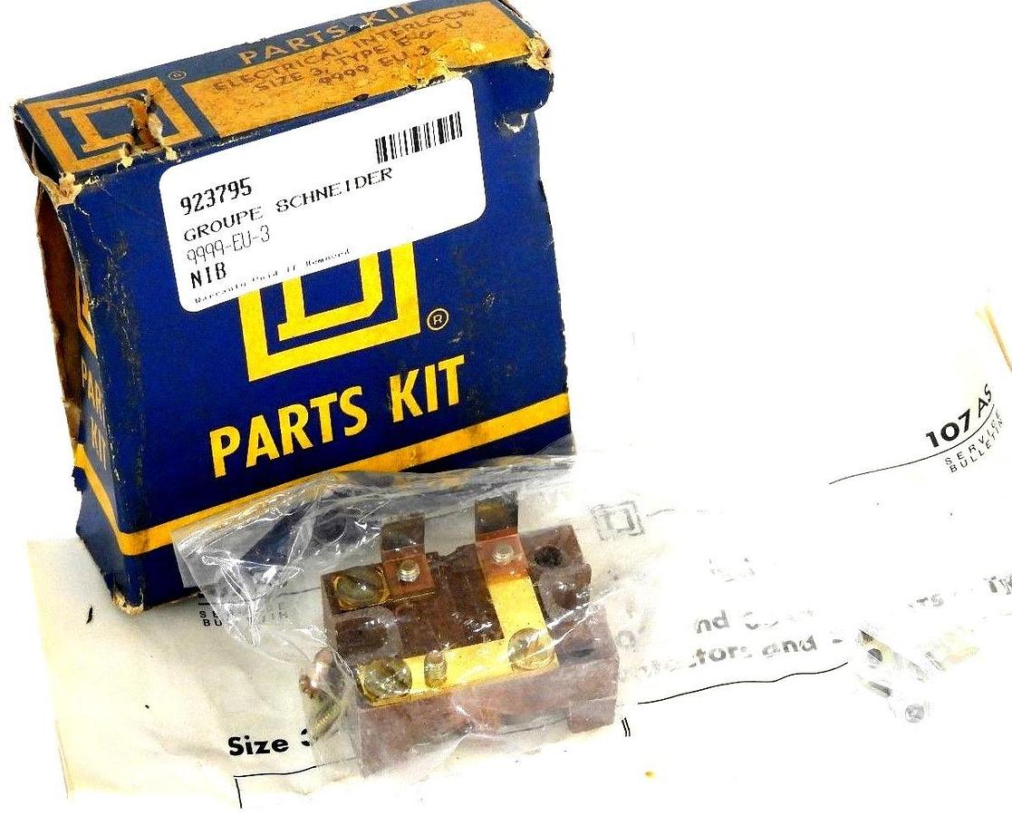 NEW SQUARE D 9999-EU-3 INTERLOCK KIT NEMA 3 TYPE E & U, 9999EU3