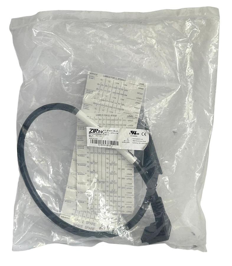 Used NEW AUTOMATION DIRECT ZL-BXEM-CBL20 / ZLBXEMCBL20 ZIPLINK BRX CABLE 20-POS 0.5M