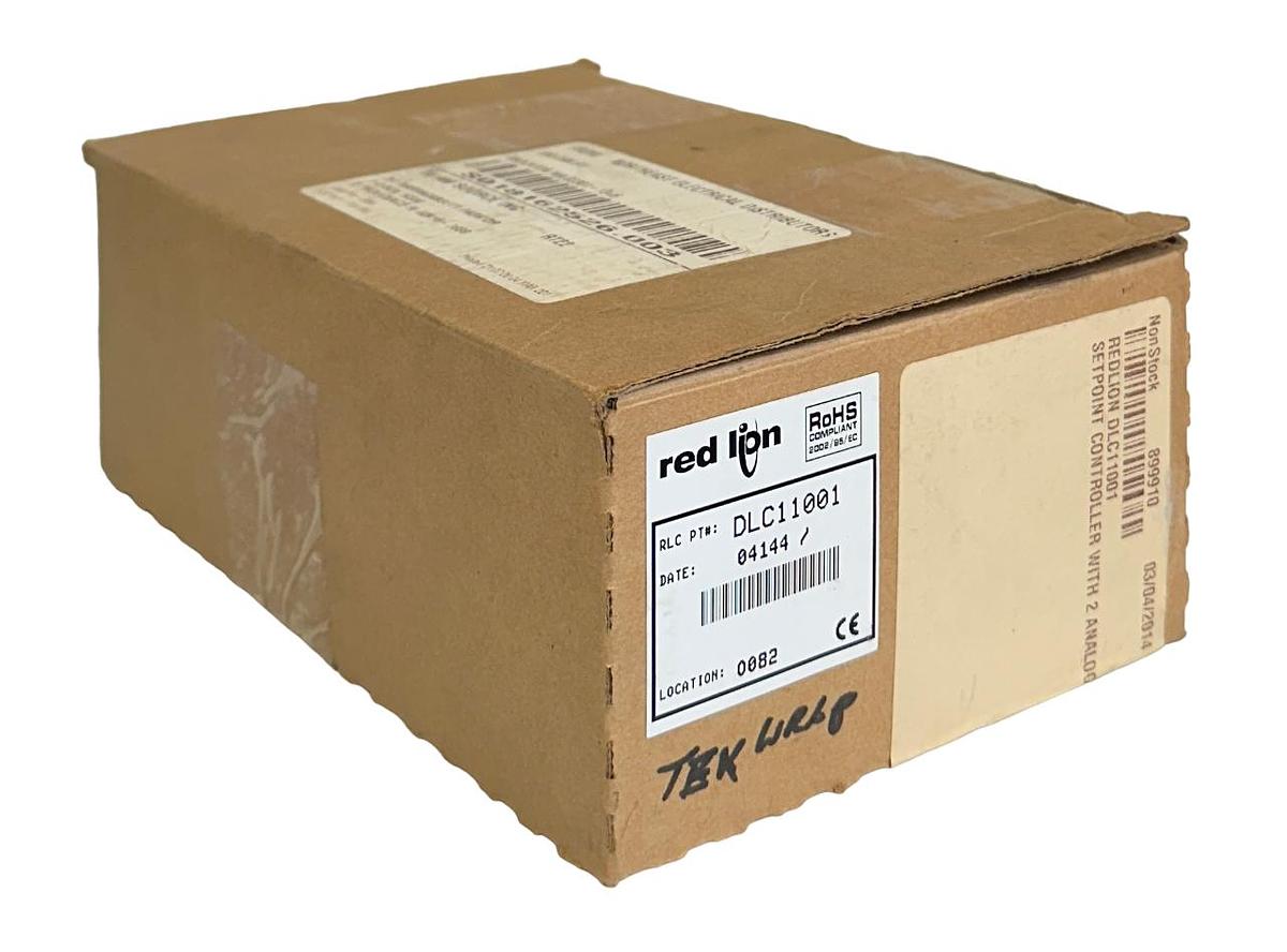 Used RED LION DLC11001 MODEL DLC DUAL LOOP TEMPERATURE CONTROLLER RS485 MODBUS NSMP