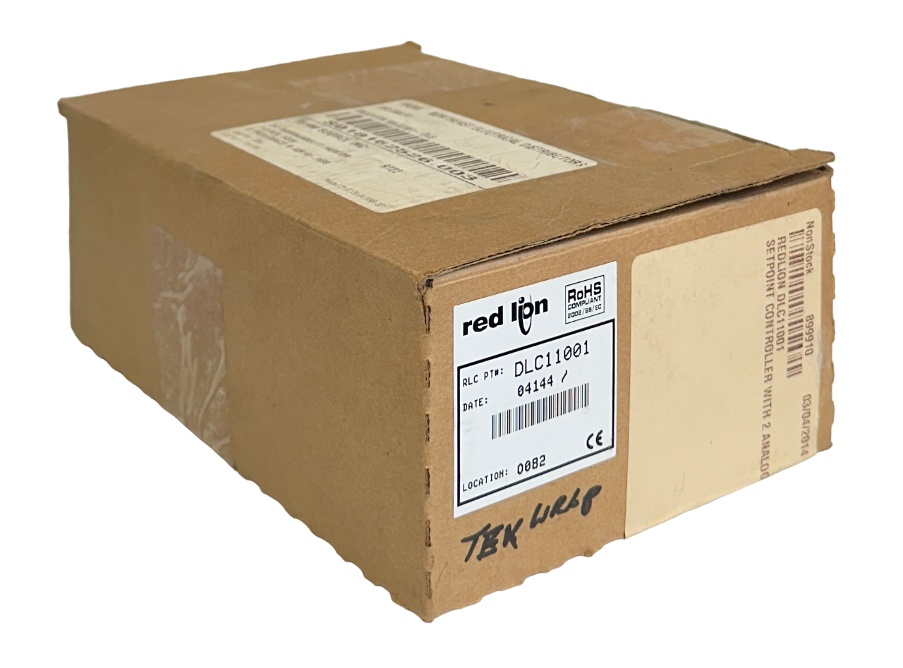 Used RED LION DLC11001 MODEL DLC DUAL LOOP TEMPERATURE CONTROLLER RS485 MODBUS NSMP