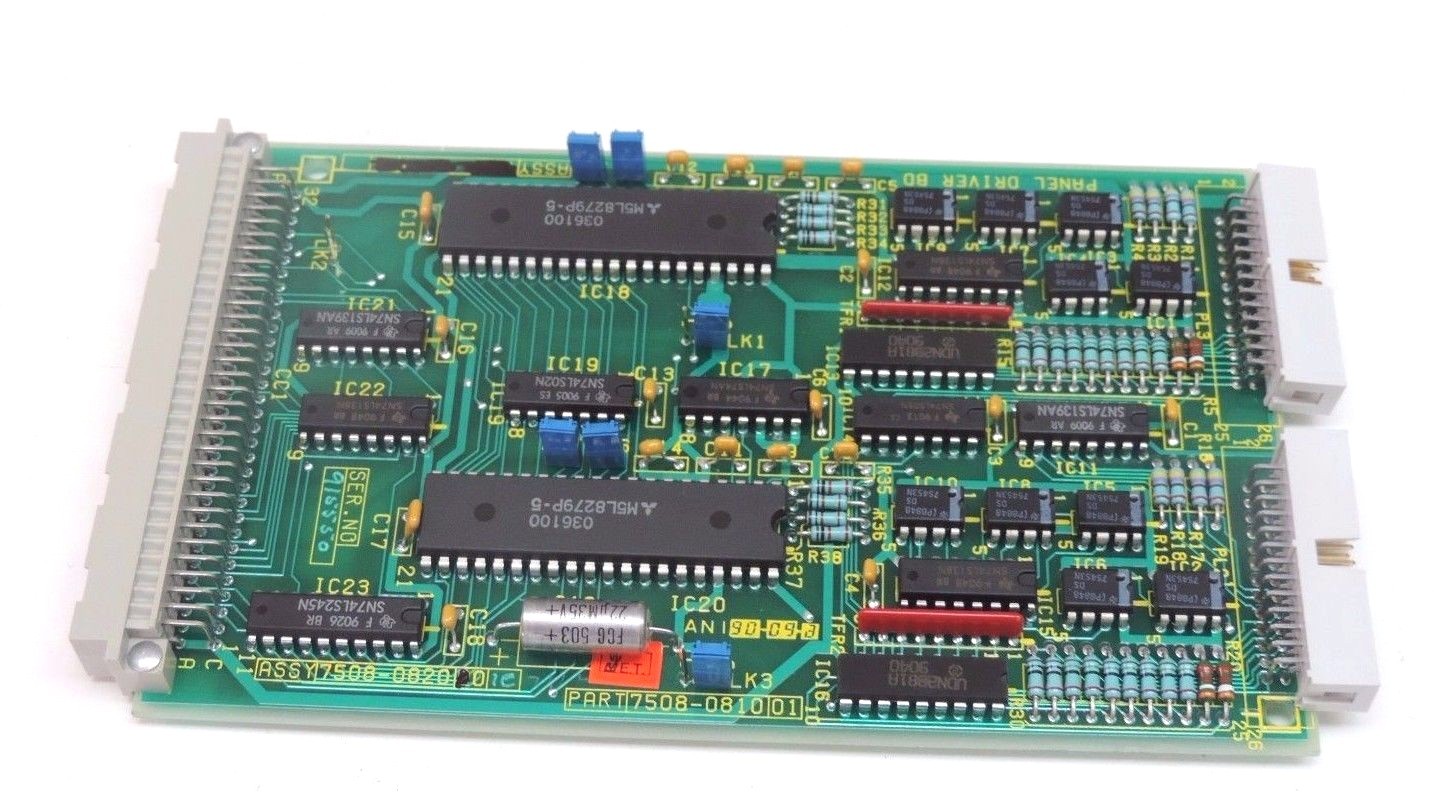 Used PRESSTECH PART: 7508-0810-01 PANEL DRIVER BOARD ASSY: 7508-0820, 7508-0820-01