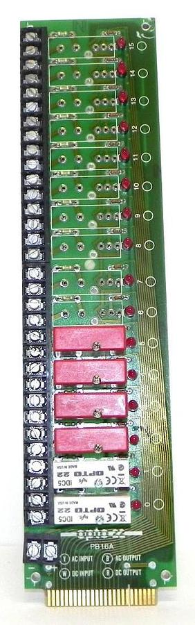 Used OPTO 22 PB16A I/O MODULE RACK