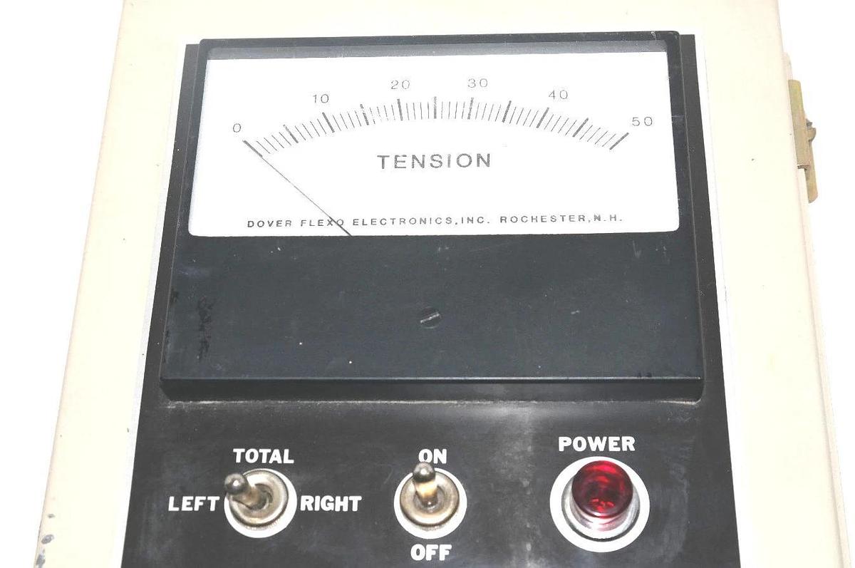Used DOVER FLEXO ELECTRONICS TI5 TENSION INDICATOR EA1072C, PCD-1, TI5-C