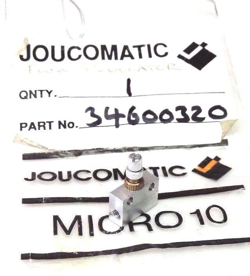 Used NEW JOUCOMATIC 34600320 FLOW REGULATOR 346 00 320