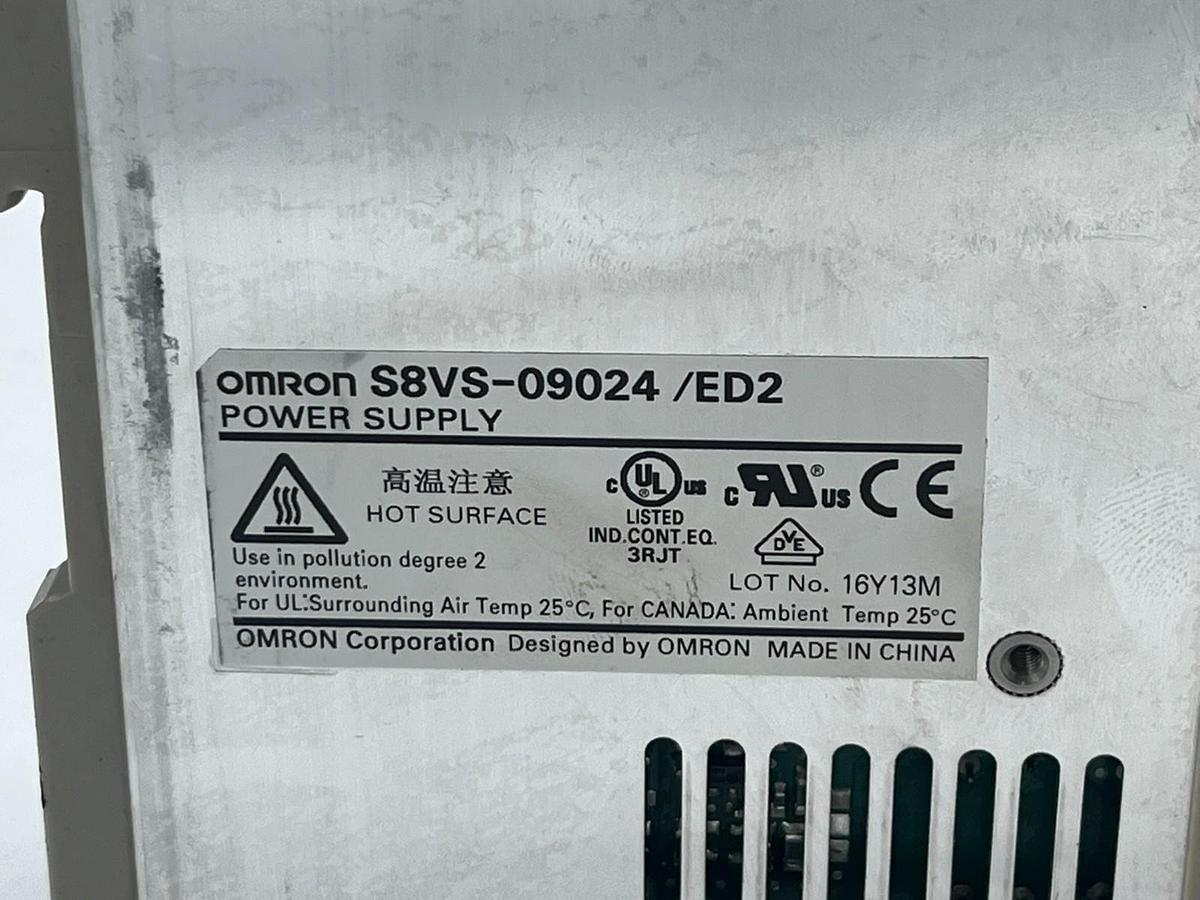 Used Lot of 2: Omron S8VS-09024/ED2 Switch Mode Power Supply 24VDC 3.75A 90W