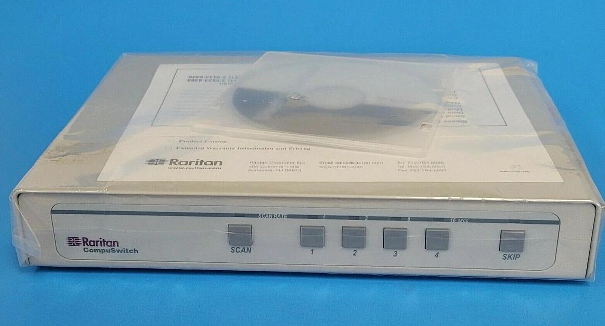 Used NIB RARITAN CS4 COMPUSWITCH 4-PORT 6V 600mA