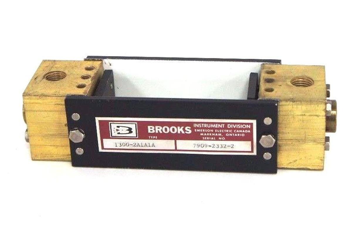 Used EMERSON BROOKS TYPE 1300-2A1A1A FLOW METER 0-6.5 GPM, 13002A1A1A