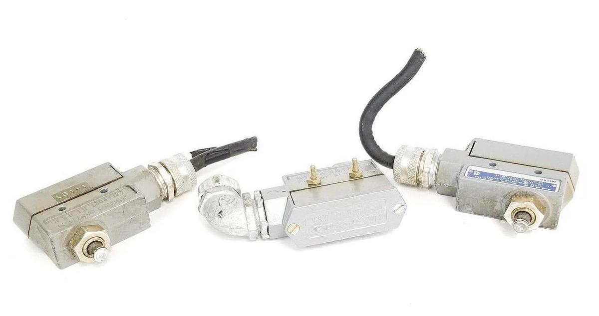 Used LOT OF 3 MICRO SWITCH BZE6-2RQ LIMIT SWITCHES BZE62RQ