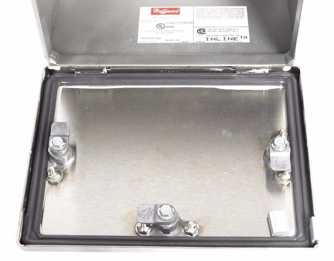 Used NIB HOFFMAN LHC201512SS ENCLOSURE STAINLESS STEEL 4X HINGED COVER LHC201512SS6