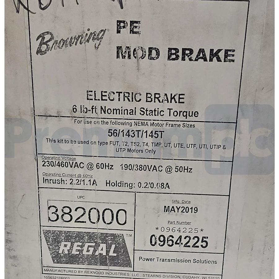 Browning 0964225 | SHSTP 6 56B Shur-Stop Brake Kit 6lb-ft 105632106003 | 964225