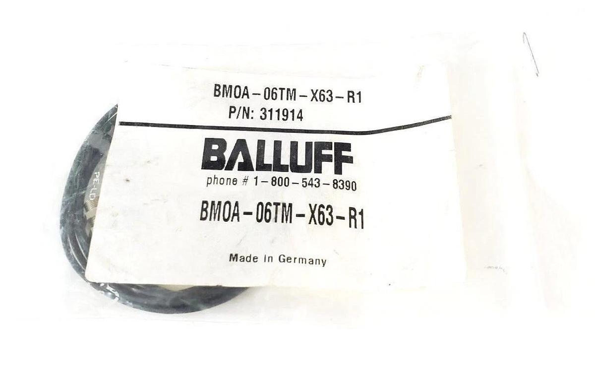 Used NEW BALLUFF BMOA-06TM-X63-R1 MINIATURE PHOTOELECTRIC SENSOR 311914 BMOA06TMX63R1