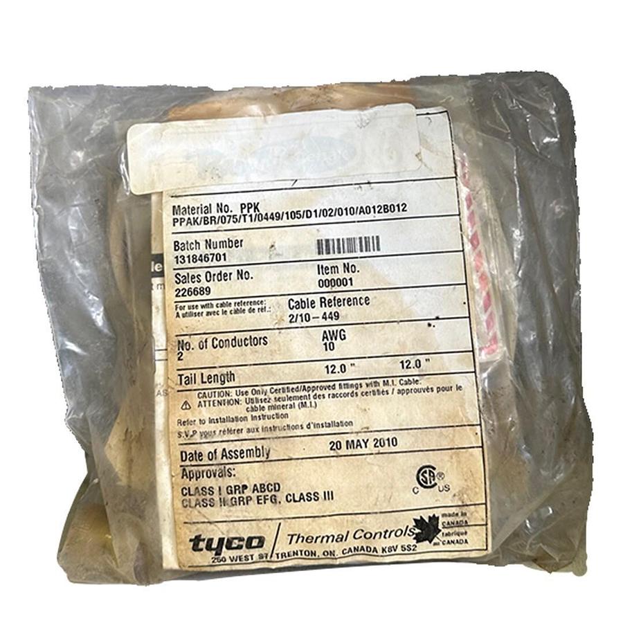 Used NEW TYCO PPAK/BR/075/T1/0449/105/D1/02/010/A012B012 KIT PPK 131846701 226689