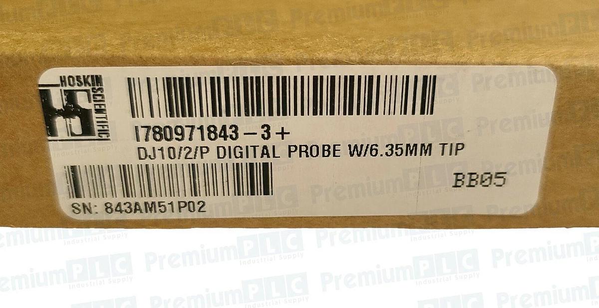 NEW SOLARTRON AMETEK 971843-3 SPRING DIGITAL PROBE W/ 6.35MM TIP DJ10/2/P