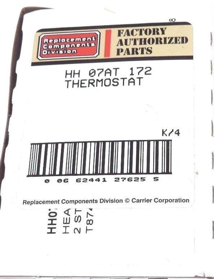 Used NIB UNITED TECHNOLOGIES HH 07AT 172 THERMOSTAT HH07AT172 MULTI STAGE 24V 2HT/2CL