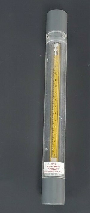 Used KING INSTRUMENT B-250-4 FLOW METER 0-15 B2504