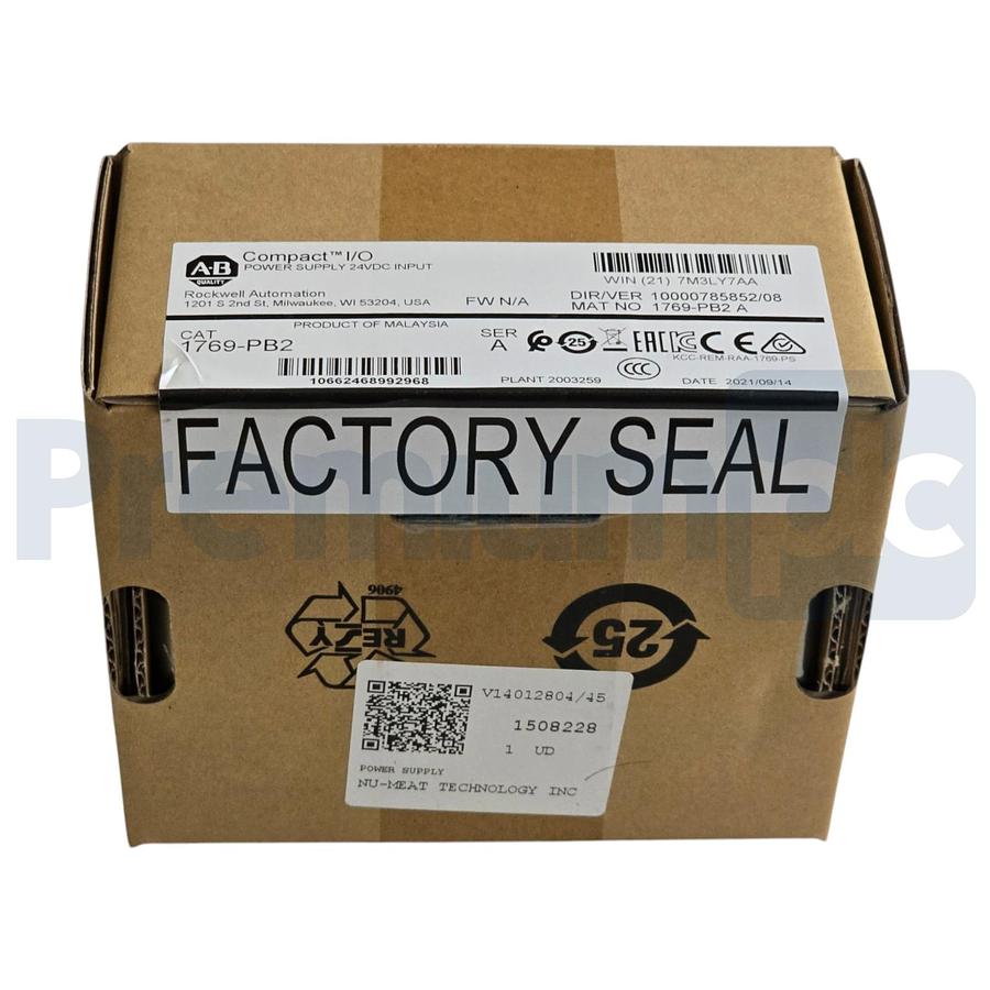 Used Sealed Surplus Allen Bradley 1769-PB2 /A CompactLogix Power Supply 24VDC 2A@5V