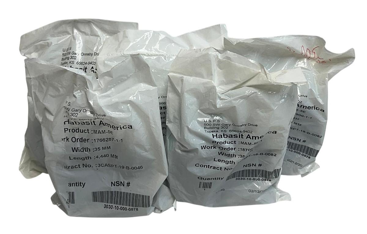 5 HABASIT AMERICA MAM-5E / MAM5E CONVEYOR BELTS W: 35mm L: 4,440mm OEM NSFS