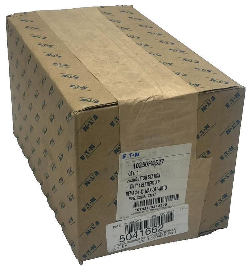 Used EATON 10250H4527 2-Hole Pushbutton Station START/STOP NEMA 4X Heavy Duty, NSFS