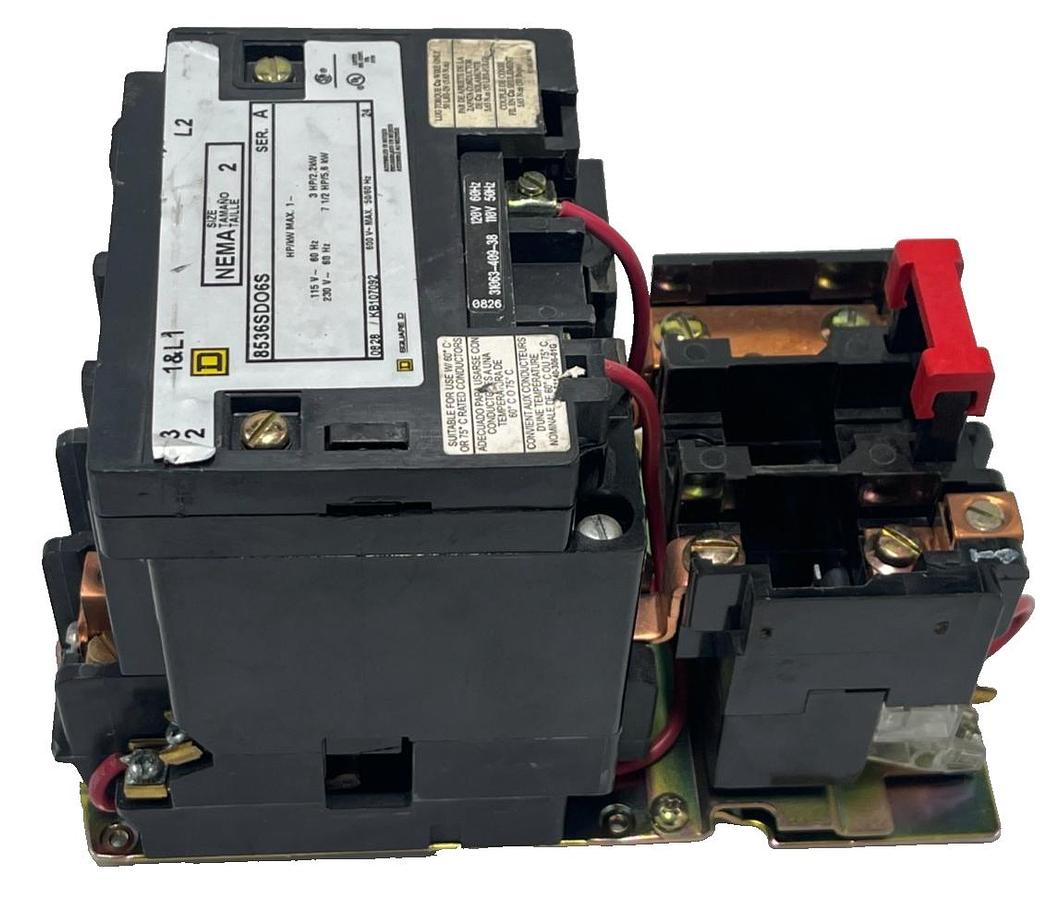 Used SQUARE D 8536SDO1V01 NEMA Size 2 Ser. A Magnetic Motor Starter  COIL
