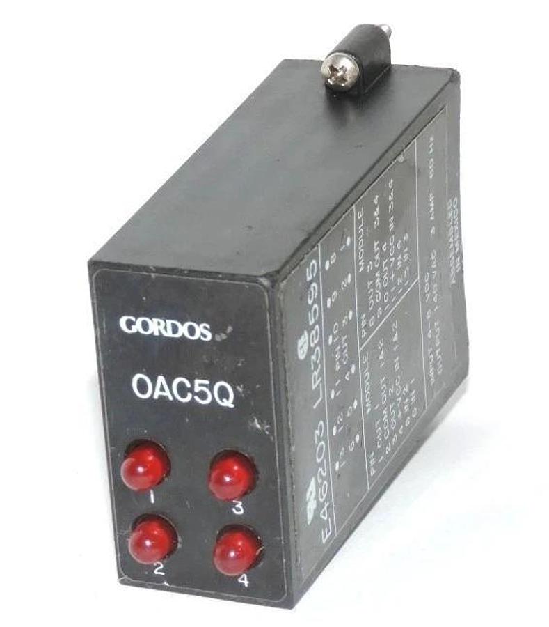 Used GORDOS E46203 LR38595 OUTPUT MODULE INPUT: 4-8 VDC OUTPUT: 140 3AMP 60HZ