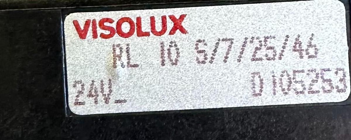 Used NEW VISOLUX RL 10 S/7/25/46 / RL10S72546 PHOTOCELL SENSOR 24V