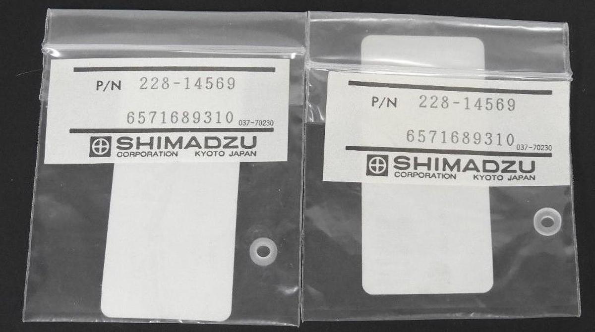 Used LOT OF 2 NEW SHIMADZU 228-14569 PACKING F/SPC10AVP