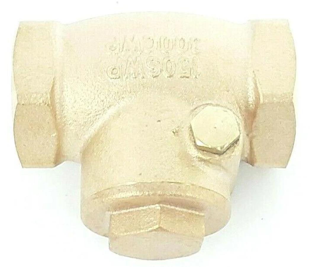 Used NEW GENERIC 10F303 BRONZE 1'' NPT BRONZE SWING CHECK VALVE 150SWP 300CWP