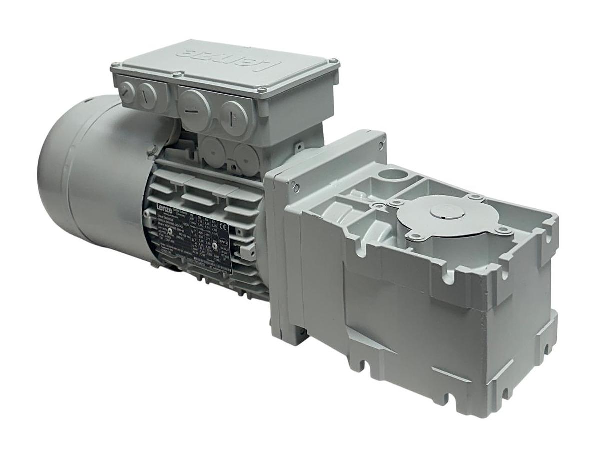 Used LENZE GKR04-2M HAR 080C42 / 15252529 / MDEMABS 080-42 GEAR MOTOR W/ BRAKE NSNP