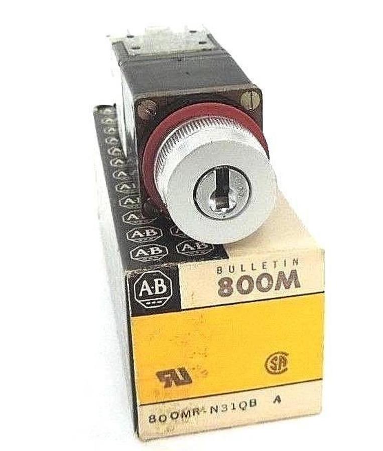 Used NIB ALLEN BRADLEY 800MR-N31QB SER. A SELECTOR SWITCH 800MR-N31Q