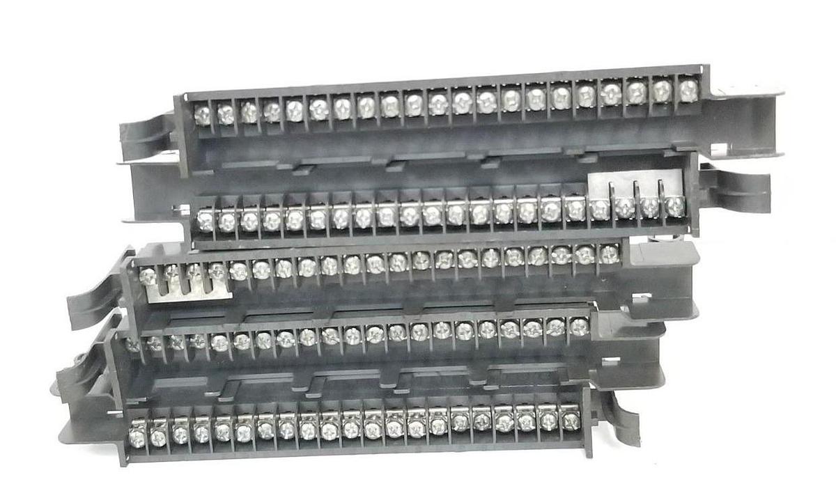 Used LOT OF 5 ALLEN BRADLEY / BUCHANAN 1771-WH 21-TERMINAL WIRING ARMS 1771WH
