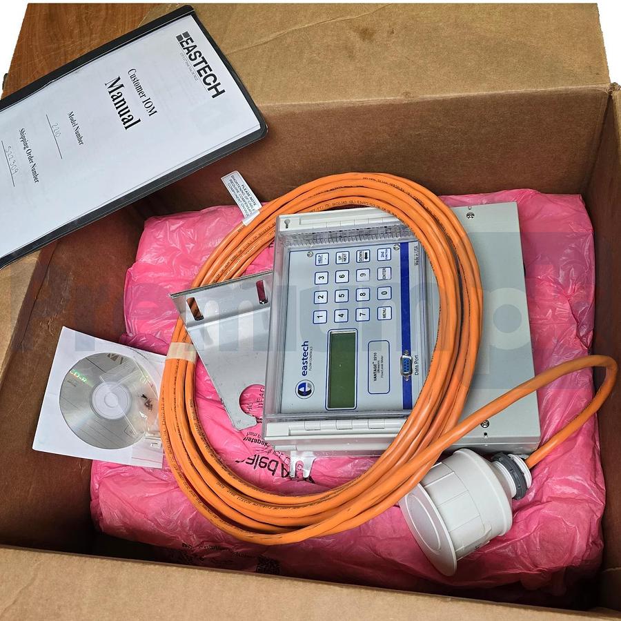 Eastech Vantage 2210 Flow & Level Meter w/ FB5 Ultrasonic Transducer Sensor 25"