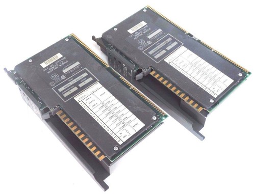 Used LOT OF 2 ALLEN BRADLEY 1771-ASB REMOTE I/O ADAPATER MODULES F/W REV B SER A