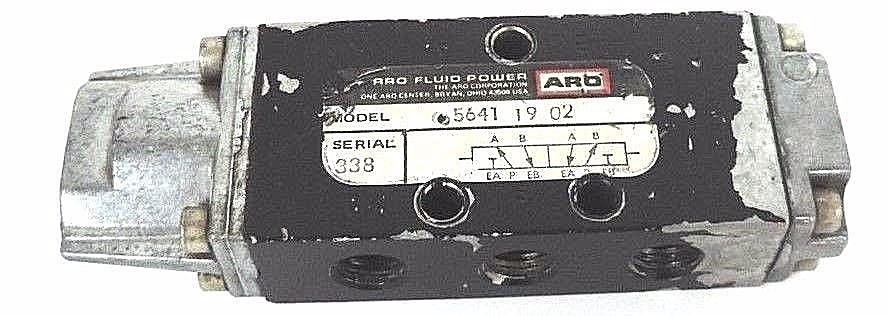 Used ARO FLUID POWER 5641-19-02 VALVE, 56411902