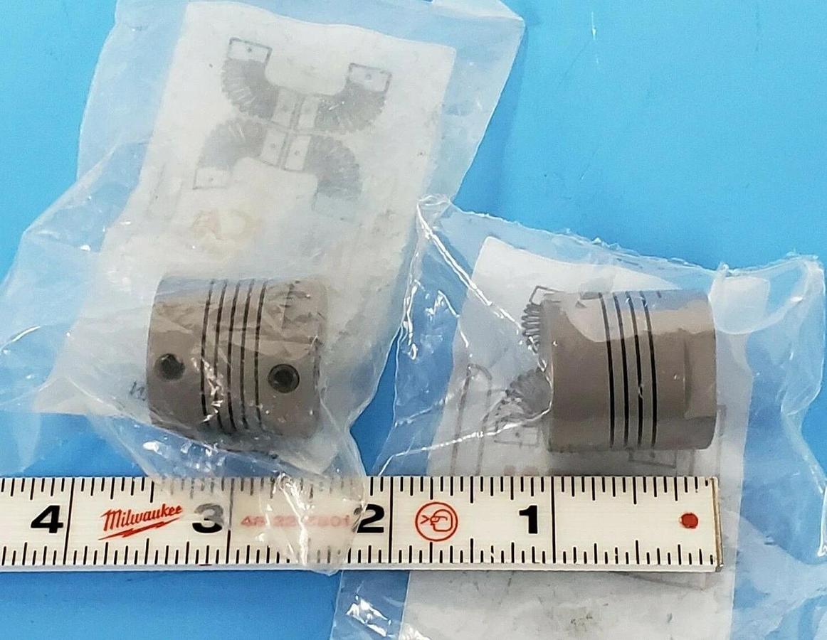 Used LOT OF 2 NEW HELICAL 7187-8 FLEXIBLE COUPLINGS 71878