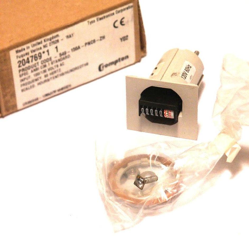 Used CROMPTON 549-15 TIME METER 205769*1, 549-156A-PNC6-ZH