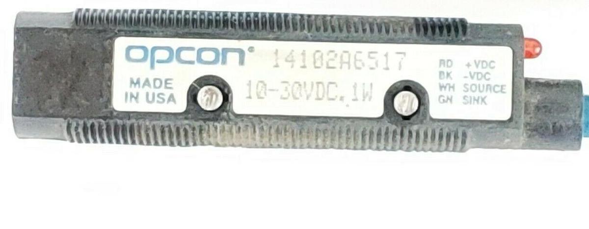 Used LOT OF 2 OPCON 14102A6517 COMET PHOTOELECTRIC SENSORS, 10-30VDC, 1W
