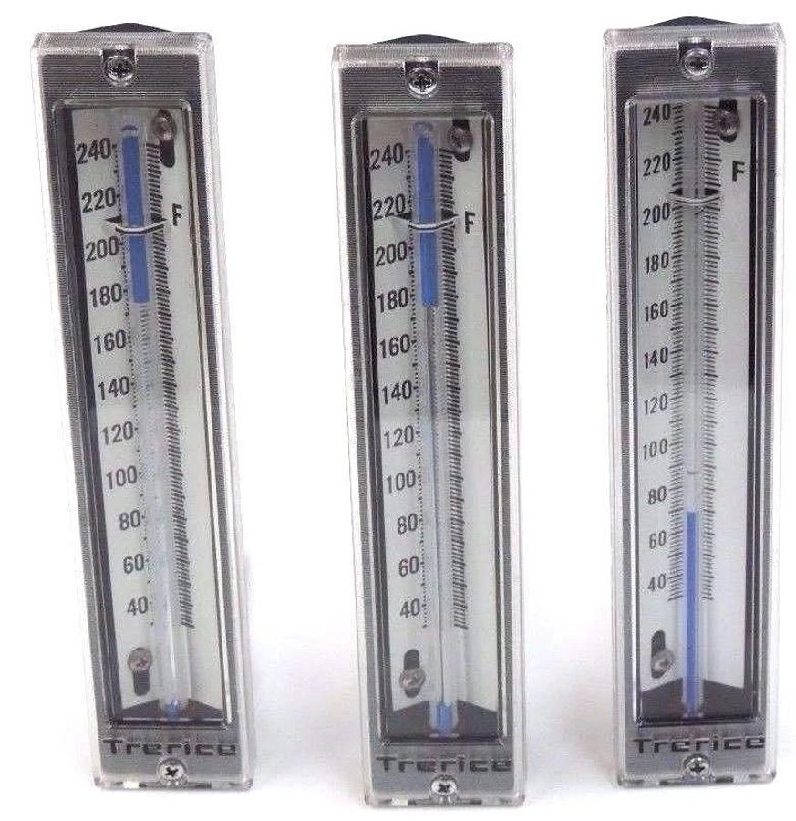 Used LOT OF 3 TRERICE 30-240 DEG. F THERMOMETERS