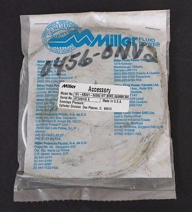 Used NEW MILLER 191-KB001-00080 ACCESSORY KIT 080MM MH 191KB00100080