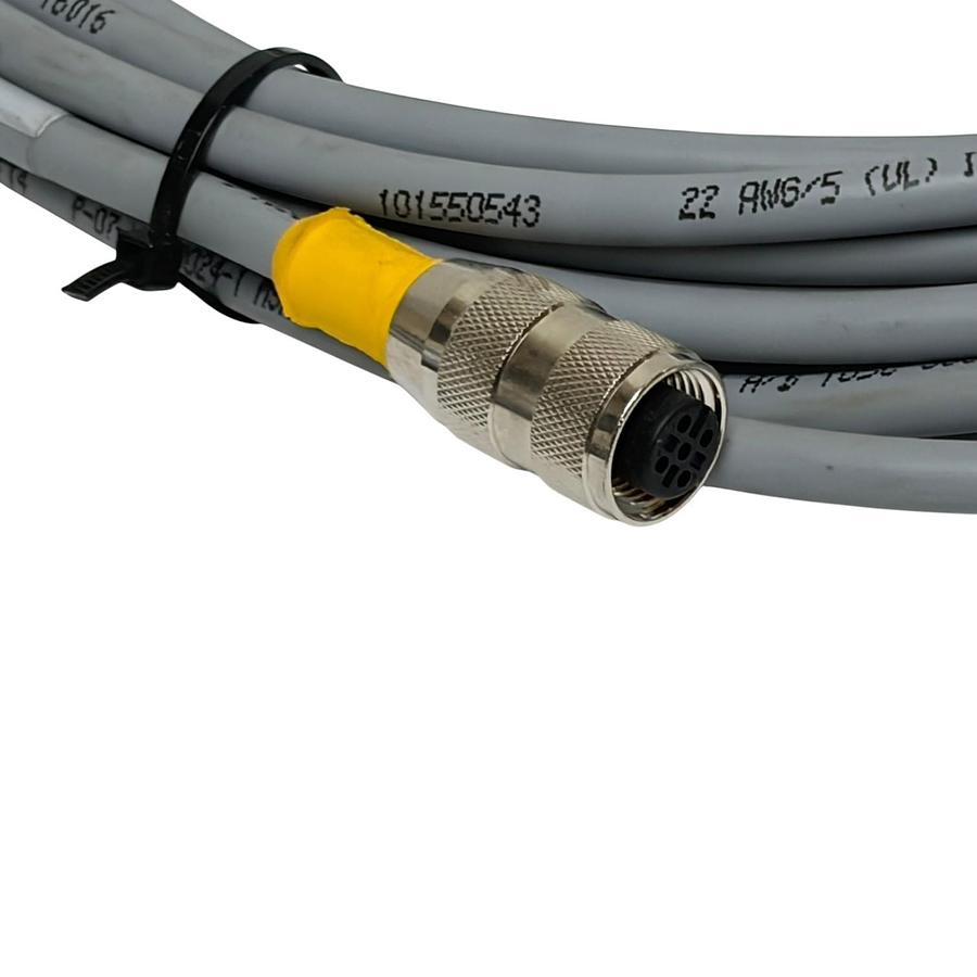 Used Turck RK 4.5T-8 M12 Single-Ended Cordset 5-Wire 22AWG 8 Meter 26.2ft - NSNP