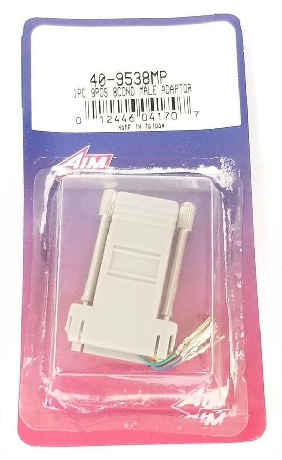 Used NEW AIM 40-9538MP 1PC 9POS 8COND MALE ADAPTOR 409538MP