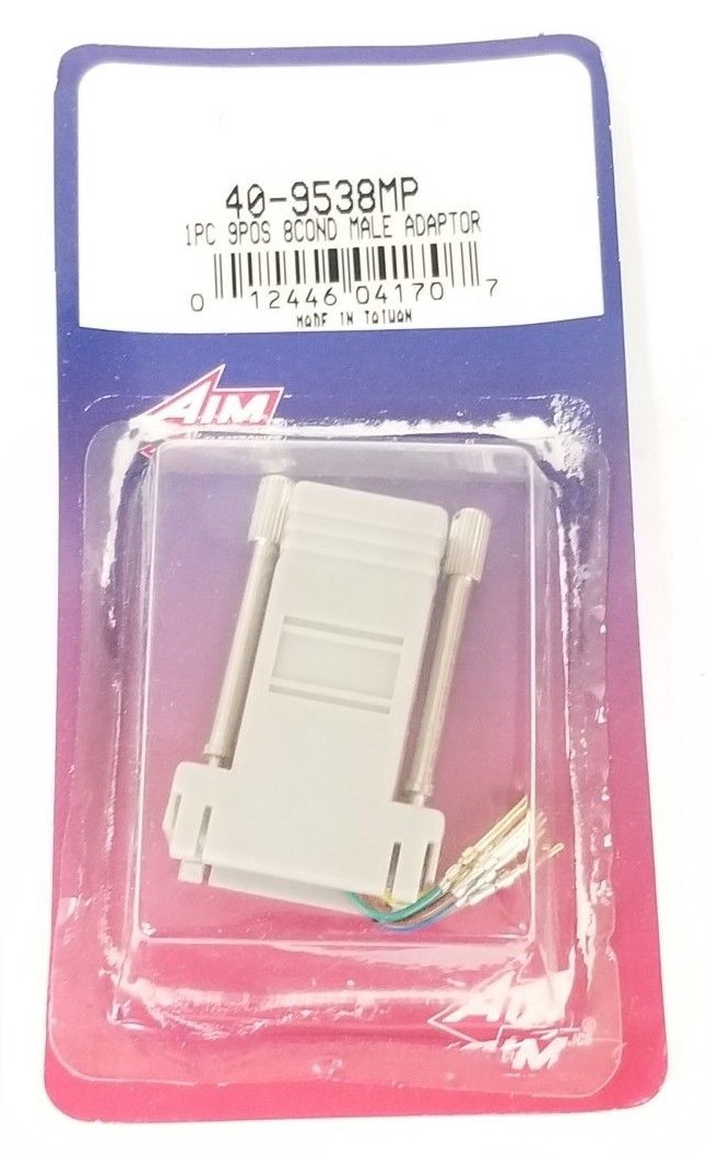 Used NEW AIM 40-9538MP 1PC 9POS 8COND MALE ADAPTOR 409538MP