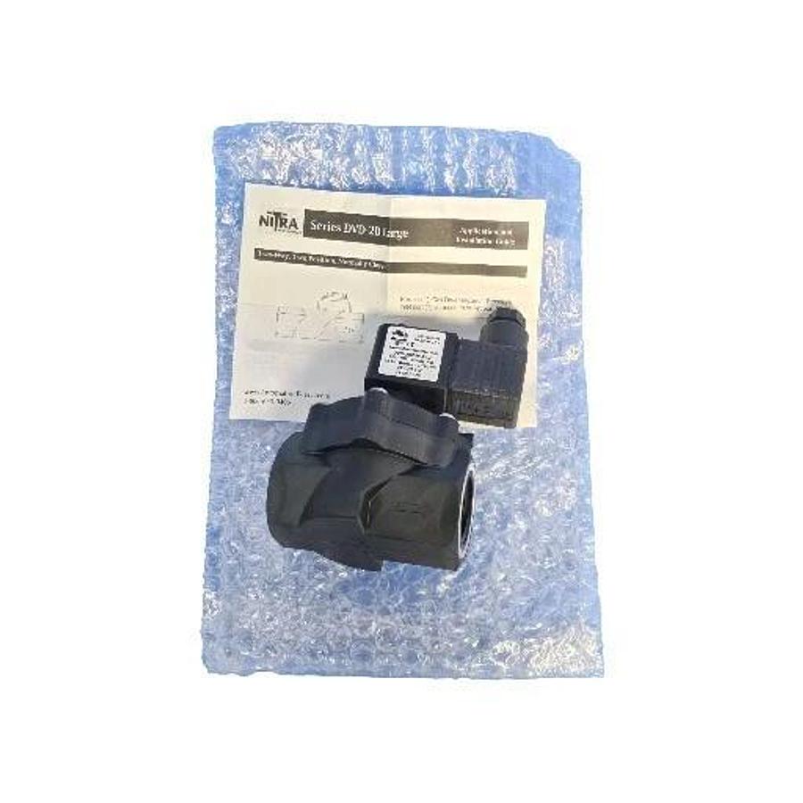 Used NIB AUTOMATION DIRECT NITRA DVD-2BC5F-24D SOLENOID VALVE 2-WAY 3/4'' NPT