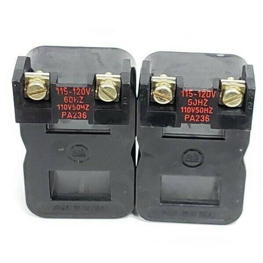 Used LOT OF 2 NEW ALLEN BRADLEY PA236 COILS 120V 60HZ, 110V 50HZ