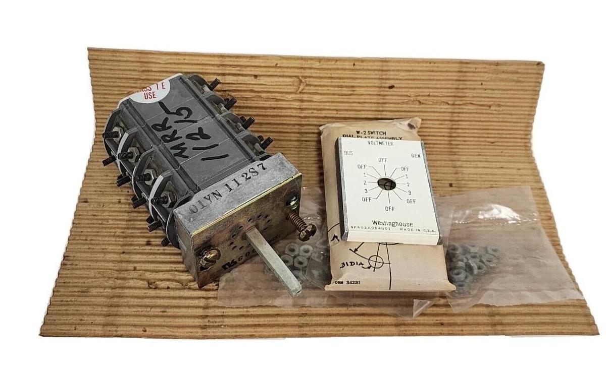 NIB WESTINGHOUSE 505A705-SH2 ROTARY SWITCH 505A705, 505A705G02 TYPE W-2 SWITCH
