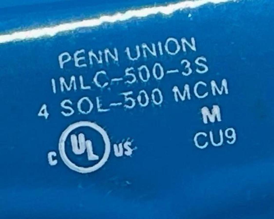 Penn-Union IMLC-500-3S Insulated Multi-Tap Connector, 3-Port, 500 MCM - 4 AWG