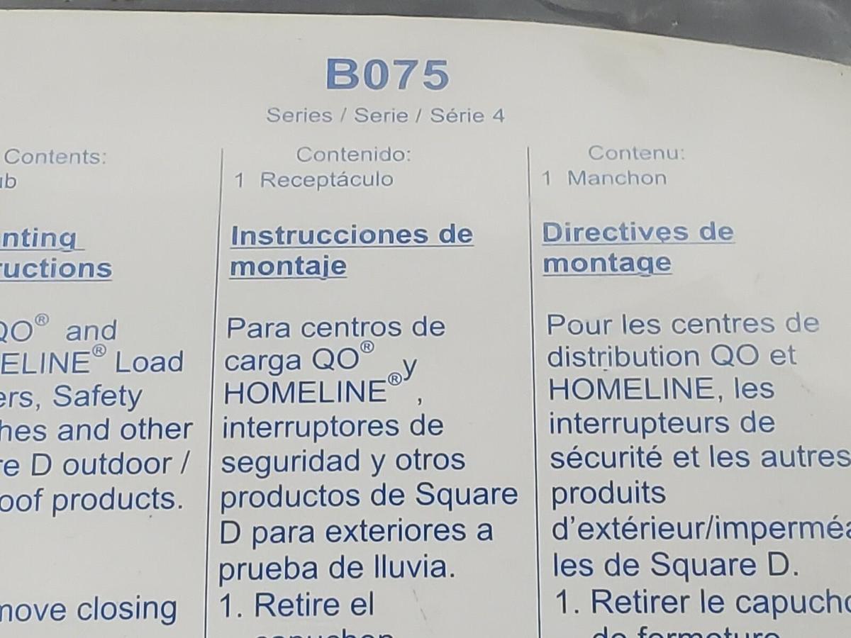 NEW SQUARE D B705 "B" HUB 3/4''
