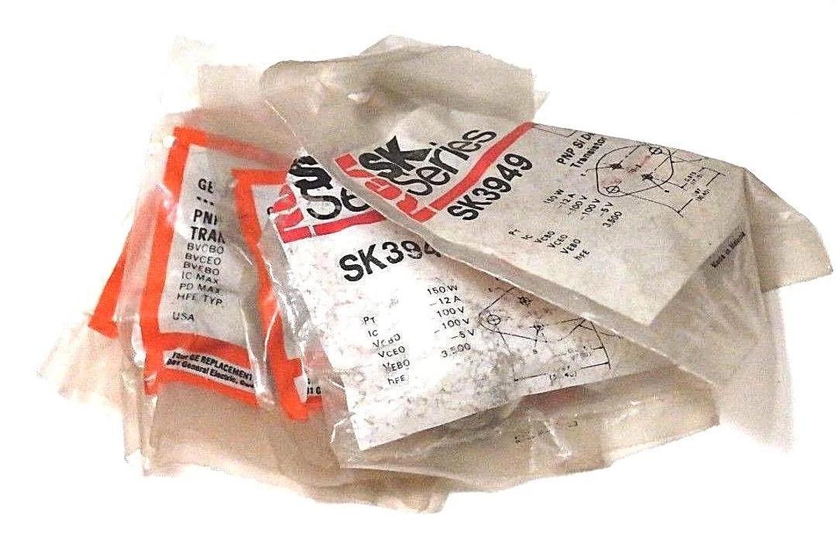 Used LOT OF 5 NEW RCA GE SK3949 PNP-DARLINGTON POWER TRANSISTORS GE-358, ECG248