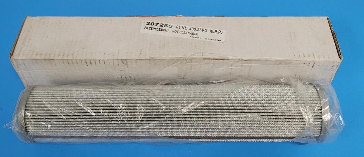 Used NEW EATON 307255 FILTER ELEMENT 01.NL 400 25VG 30 E.P NOT CLEANABLE