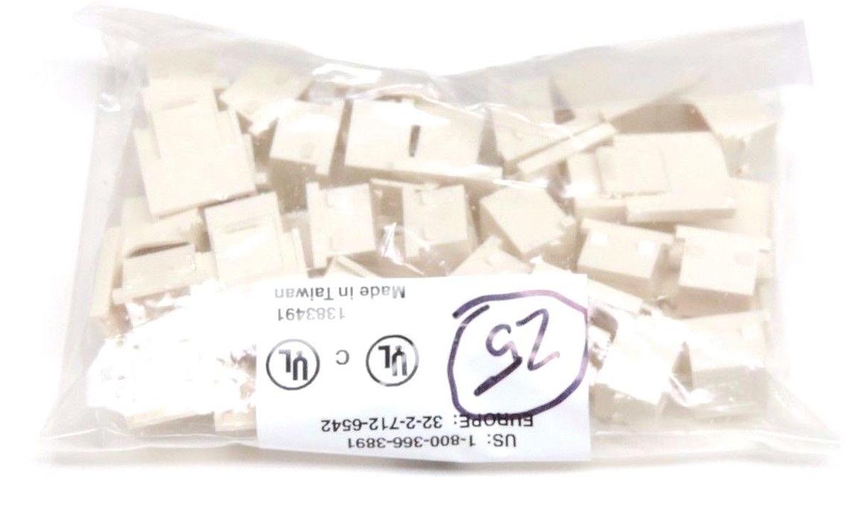 NEW ADC 6645 1 160-02 CONNECTOR MODULE, BLANK, IVORY, F/KRONE 6645116002, 25/PK