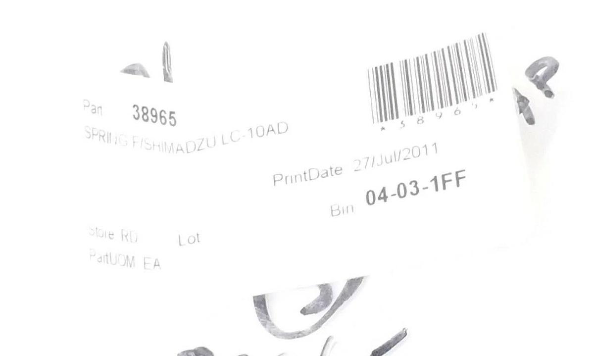 Used LOT OF 3 NEW SHIMADZU SPRINGS FOR LC-10AD